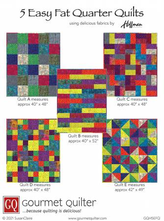 5 Easy Fat Quarter Quilts