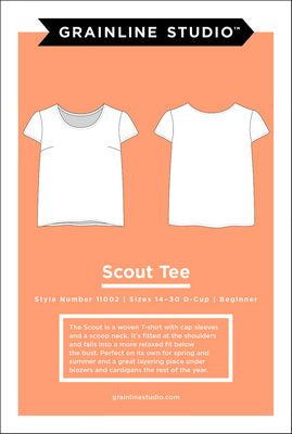 Grainline Studio: Scout Tee size (sizes 14–30)