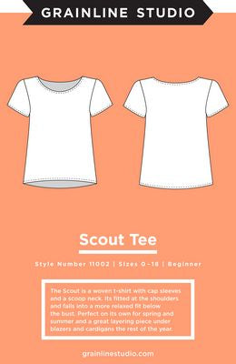 Grainline Studio: Scout Tee (sizes 0–18)