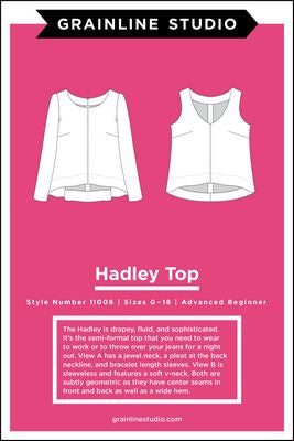 Grainline Studios: Hadley Top (sizes 0–18)