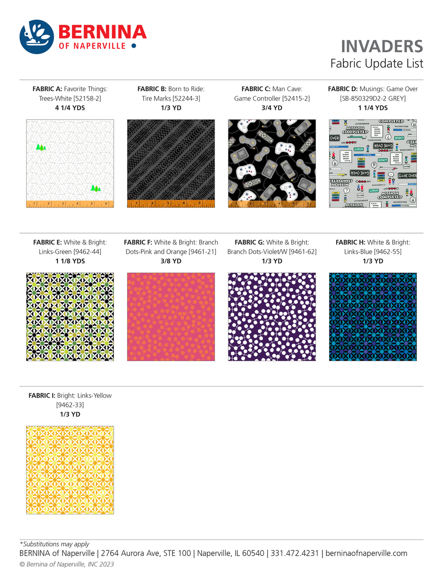 INVADERS: Quilt Kit