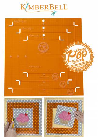 Kimberbell Orange Pop Rulers- Square Set