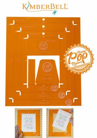 Kimberbell Orange Pop Rulers- Rectangle Set