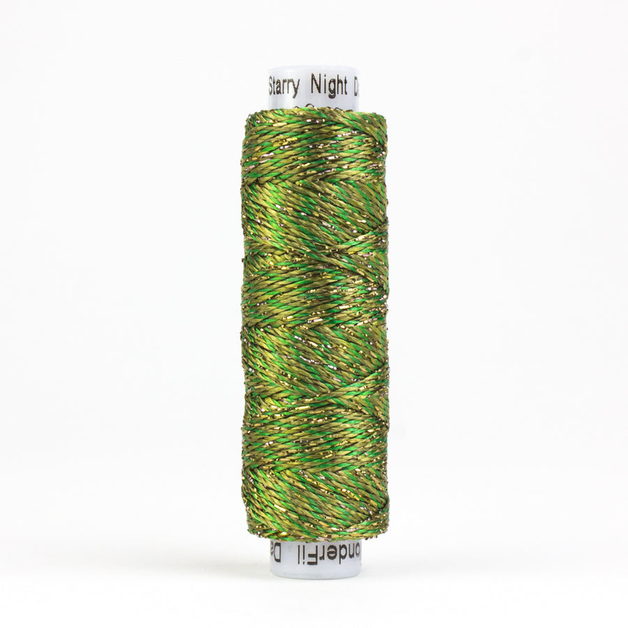 STARRY NIGHT DAZZLE: 8wt Rayon Metallic 200yds-Moss 09