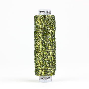STARRY NIGHT DAZZLE: 8wt Rayon Metallic 200yds-Malachite 15