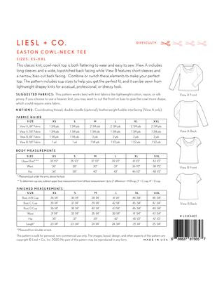 LIESL + CO: Easton Cowl-Neck Tee