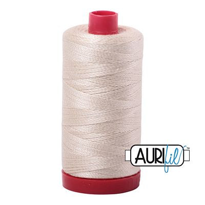 Aurifil: 12wt Cotton-Light Beige 2310