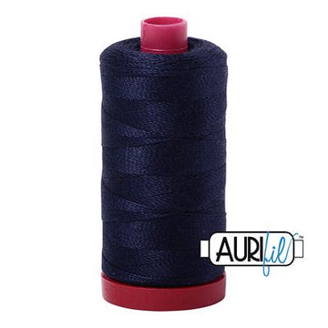 Aurifil: 12wt Cotton-Very Dark Navy 2785