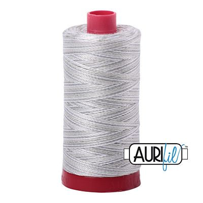 Aurifil: 12wt Cotton-Silver Moon 4060