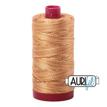 Aurifil Cotton 12wt Variegated Creme Brulee-4150