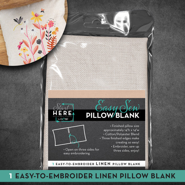 OESD Easy Sew Pillow Blank: Linen