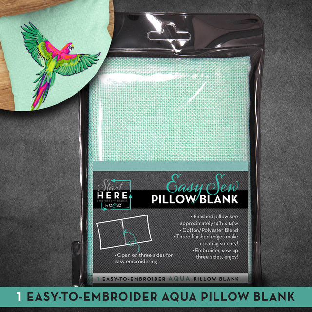 OESD Easy Sew Pillow Blank Aqua