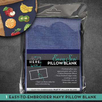 OESD Easy Sew Pillow Blank: Navy