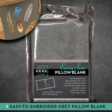 OESD Easy Sew Pillow Blank: Grey