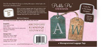 MONOGRAMMED CORK LUGGAGE TAGS