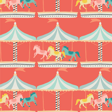 Petite Circus: Carousel Joy (1/4 Yard)