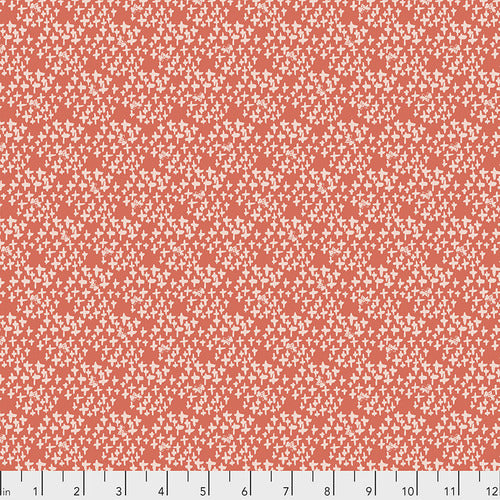 Spirit of the Garden: Scattered Seeds CORAL (1/4 Yard)
