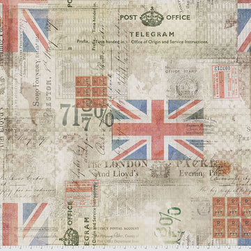 Eclectic Elements: Royal Mail - Neutral (1/4 Yard)