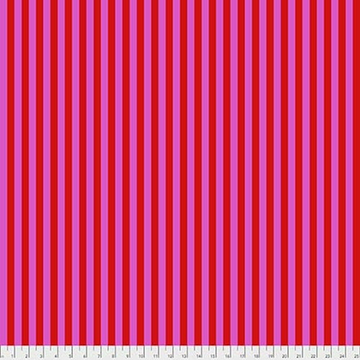 Tula Pink TRUE COLORS: Tent Stripes in Peony (1/4 Yard)