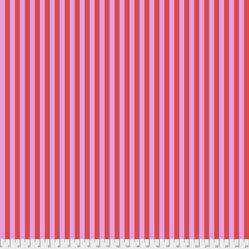 Tula Pink TRUE COLORS: Tent Stripes in Poppy (1/4 Yard)