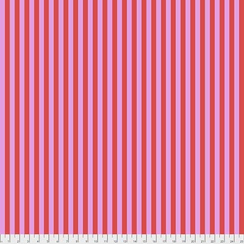 Tula Pink TRUE COLORS: Tent Stripes in Poppy (1/4 Yard)