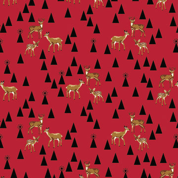 Tula Pink HOLIDAY HOMIES: Flannel Road Trip - Holly Berry (1/4 Yard)
