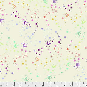 Tula Pink TRUE COLORS: Fairy Dust-Cotton Candy (1/4 Yard)