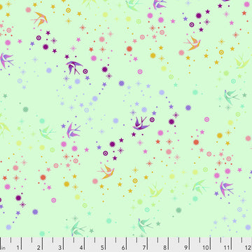 Tula Pink TRUE COLORS: Fairy Dust-Mint (1/4 Yard)