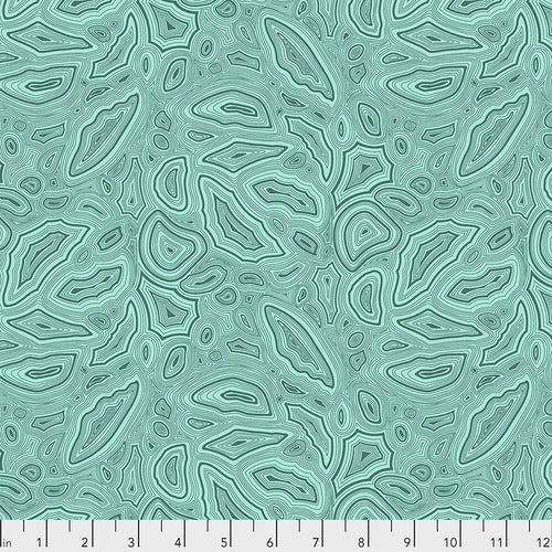 Tula Pink TRUE COLORS: Mineral in Aquamarine (1/4 Yard)