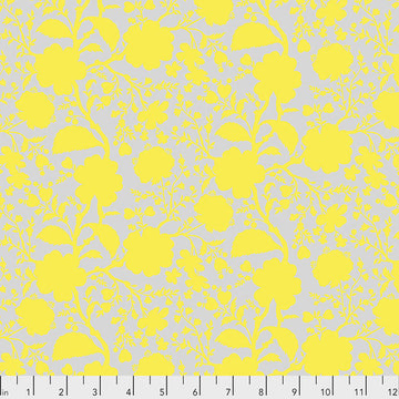 Tula Pink TRUE COLORS: Wildflower in Daisy (1/4 Yard)