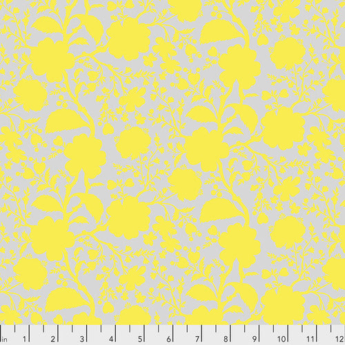 Tula Pink TRUE COLORS: Wildflower in Daisy (1/4 Yard)