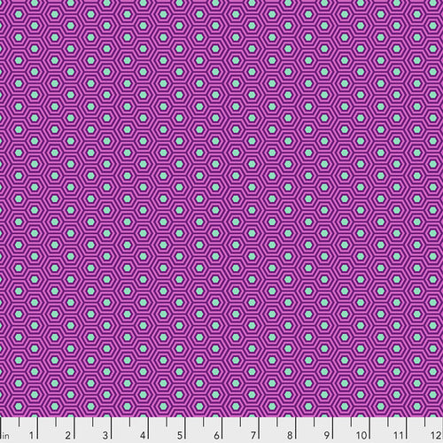Tula Pink True Colors: Hexy in Thistle (1/4 Yard)