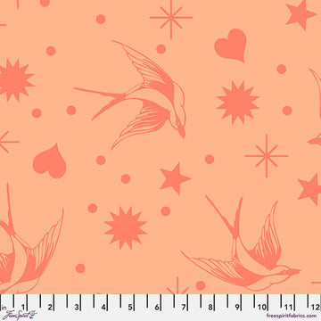Tula Pink TRUE COLORS-NEON: Neon Fairy Flakes-Lunar (1/4 Yard)