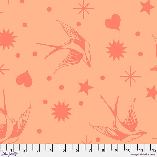 Tula Pink TRUE COLORS-NEON: Neon Fairy Flakes-Lunar (1/4 Yard)