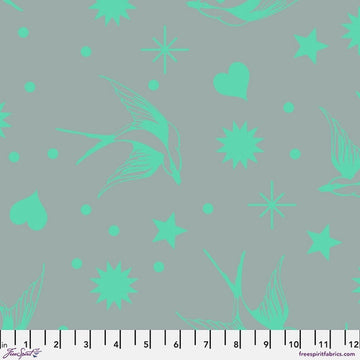 Tula Pink TRUE COLORS-NEON: Neon Fairy Flakes-Spirit (1/4 Yard)