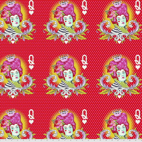 Tula Pink Curiouser & Curiouser: The Red Queen in Wonder (1/4 Yard)