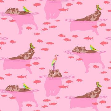 Tula Pink EVERGLOW: My Hippos Don't Lie-Nova (1/4 Yard)