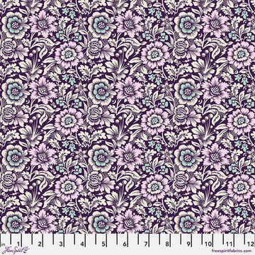 Tula Pink NIGHTSHADE (DEJA VU): Mini Spider Blossom-Nerium (1/4 Yard)