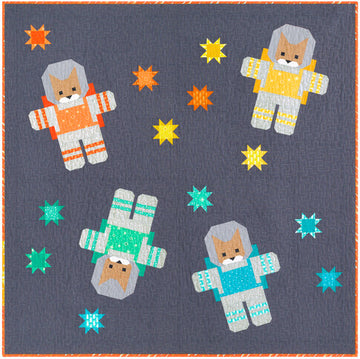 Elizabeth Hartman: CATS IN SPACE Quilt Kit