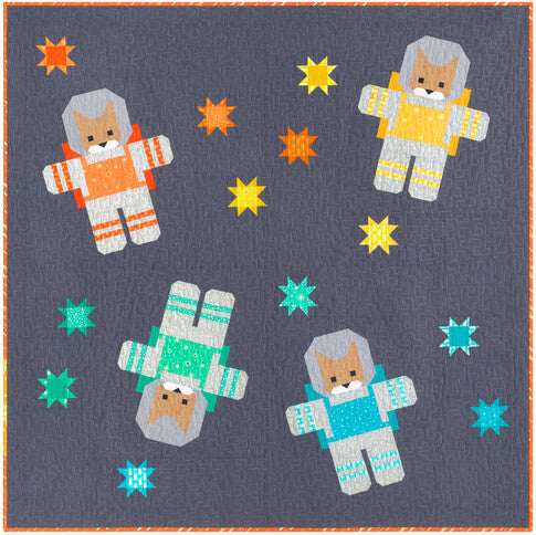 Elizabeth Hartman: CATS IN SPACE Quilt Kit