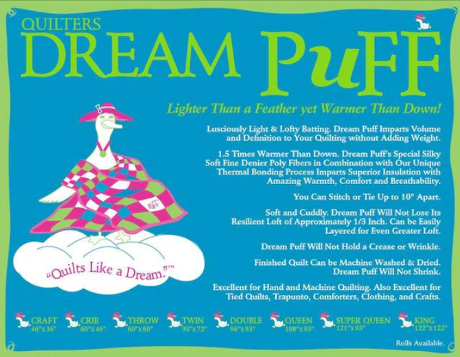 Quilters Dream Puff- Crib 60
