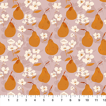 Summer's End Rayon- Pears Lilac (1/4 Yard)