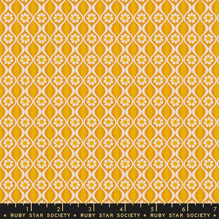 Ruby Star Society CURIO: Endpaper-Honey (1/4 Yard)