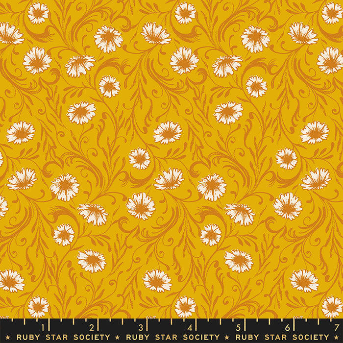 READING NOOK: Chamomile-Goldenrod (1/4 Yard)