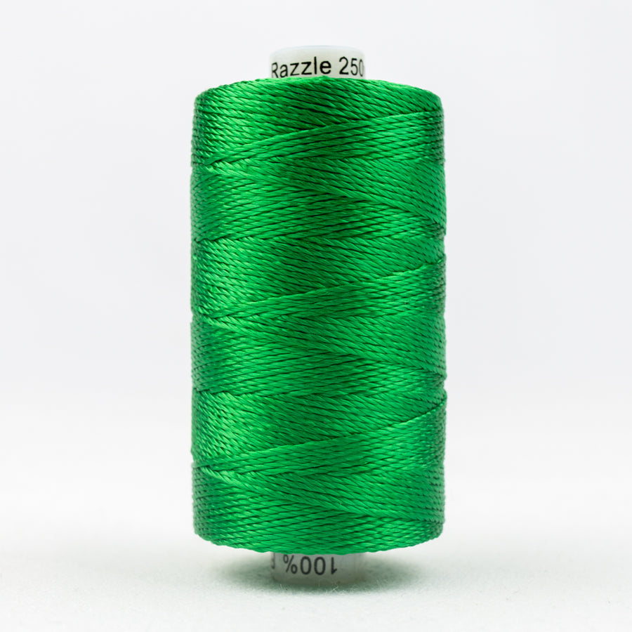 RAZZLE: 8wt Rayon 200yds-Brilliant Green 2854