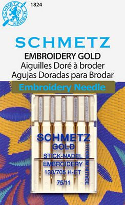 Schmetz Gold Embroidery 5-pk sz11/75