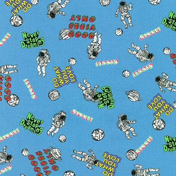 Musings: Astronauts Blue (1/4 Yard)