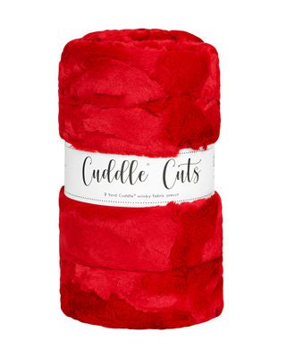 Luxe Cuddle Cut 2yd Hide Cardinal