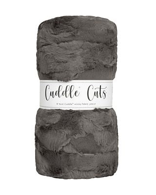 Luxe Cuddle Cut 2yd Hide Charcoal