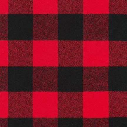 Mammoth Flannel: Red (1/4 Yard)